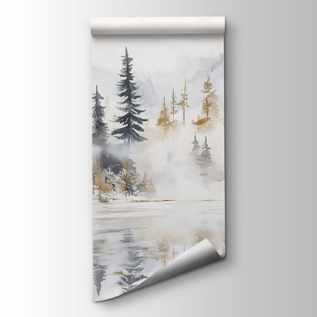 Lago nella nebbia — vista del prodotto