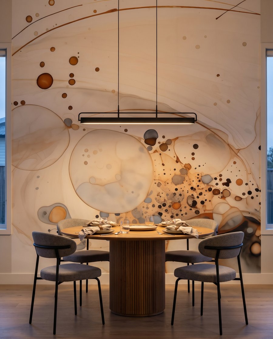 Cerchi colorati con spruzzi — ambiente 9
