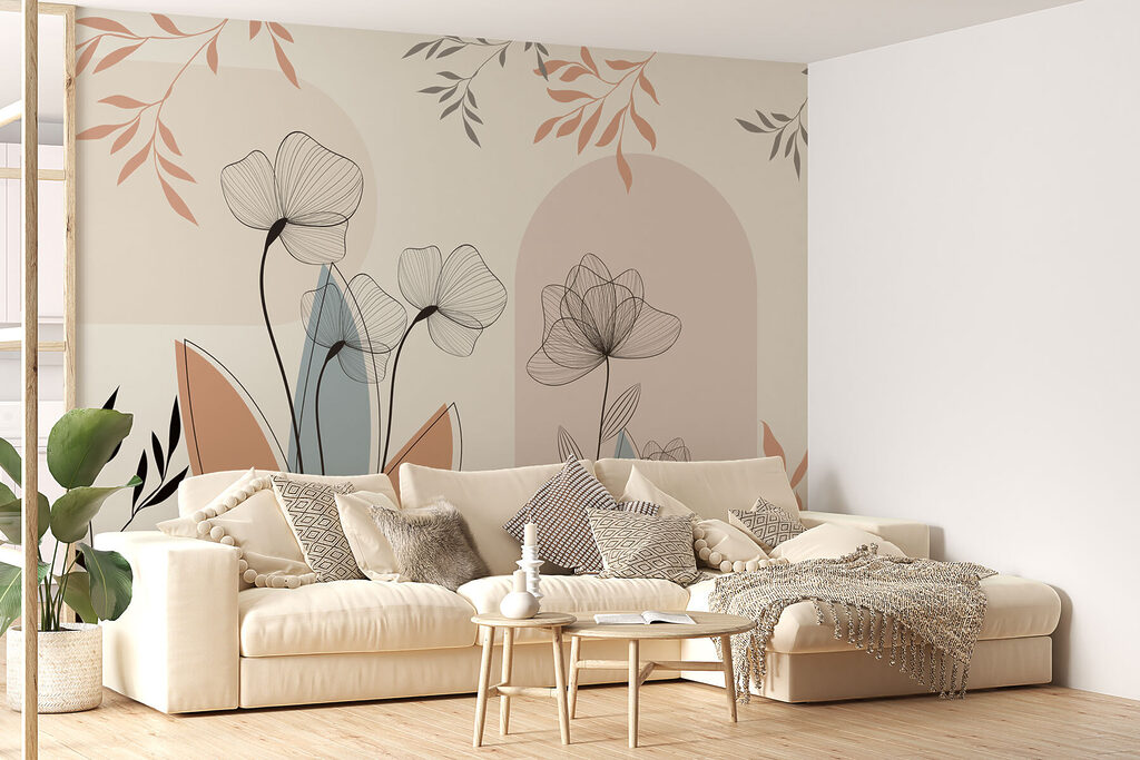 Linee di fiori morbide — ambiente 1