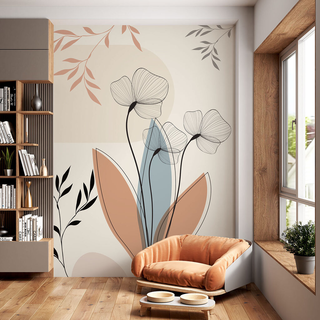 Linee di fiori morbide — ambiente 2