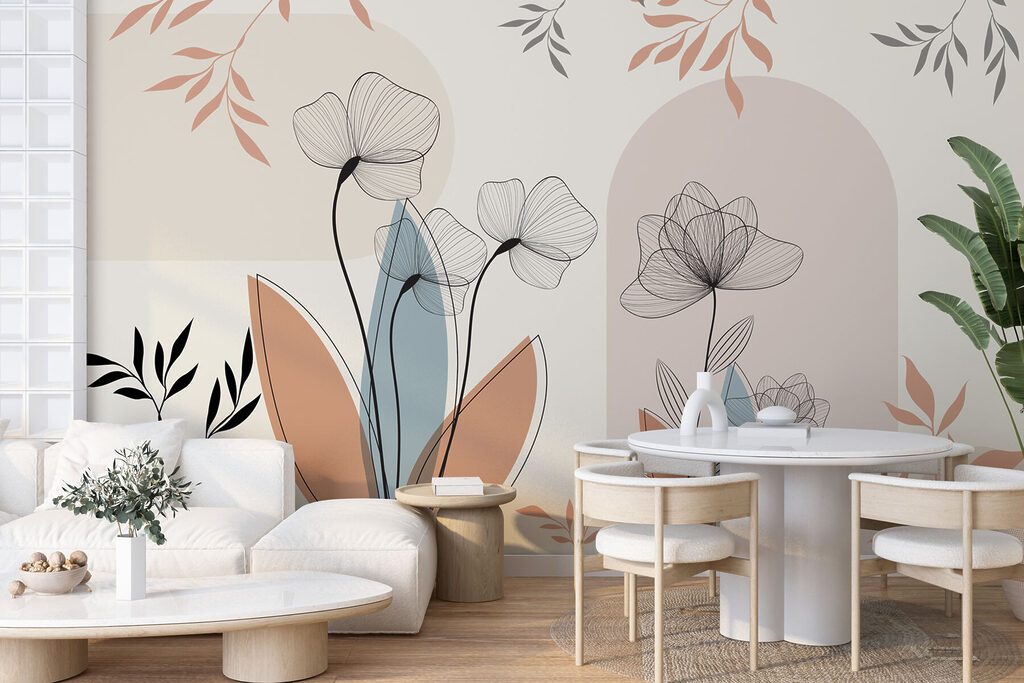 Linee di fiori morbide — ambiente 3