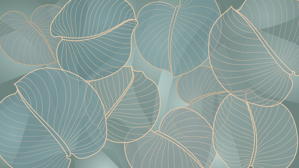 Bordi di foglie oliva — design completo