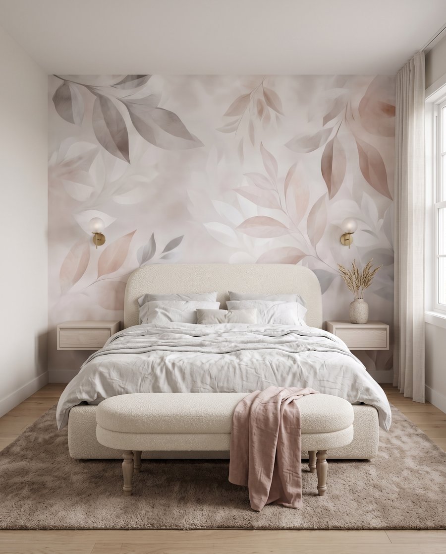 Foglie rosa e grigie — ambiente 4