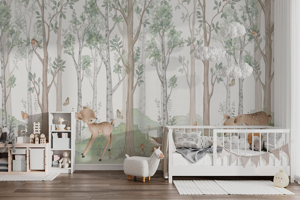 Cervi tra gli alberi — ambiente 3