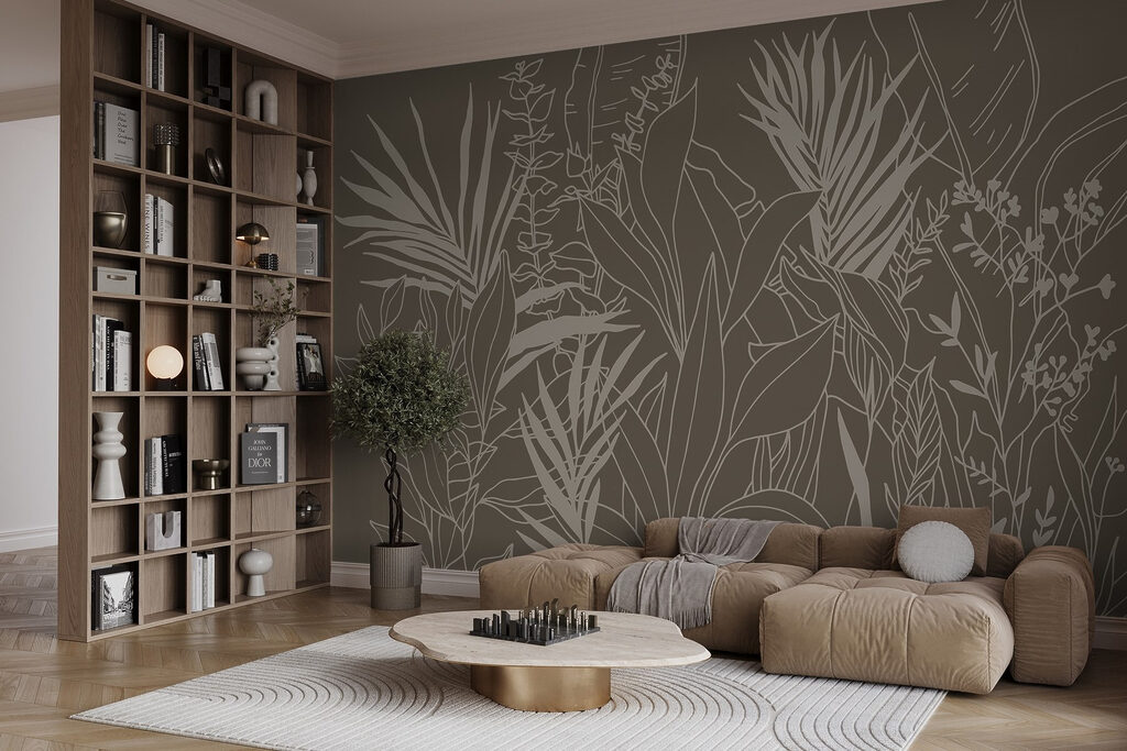 Foglie tropicali a tratto — ambiente 1
