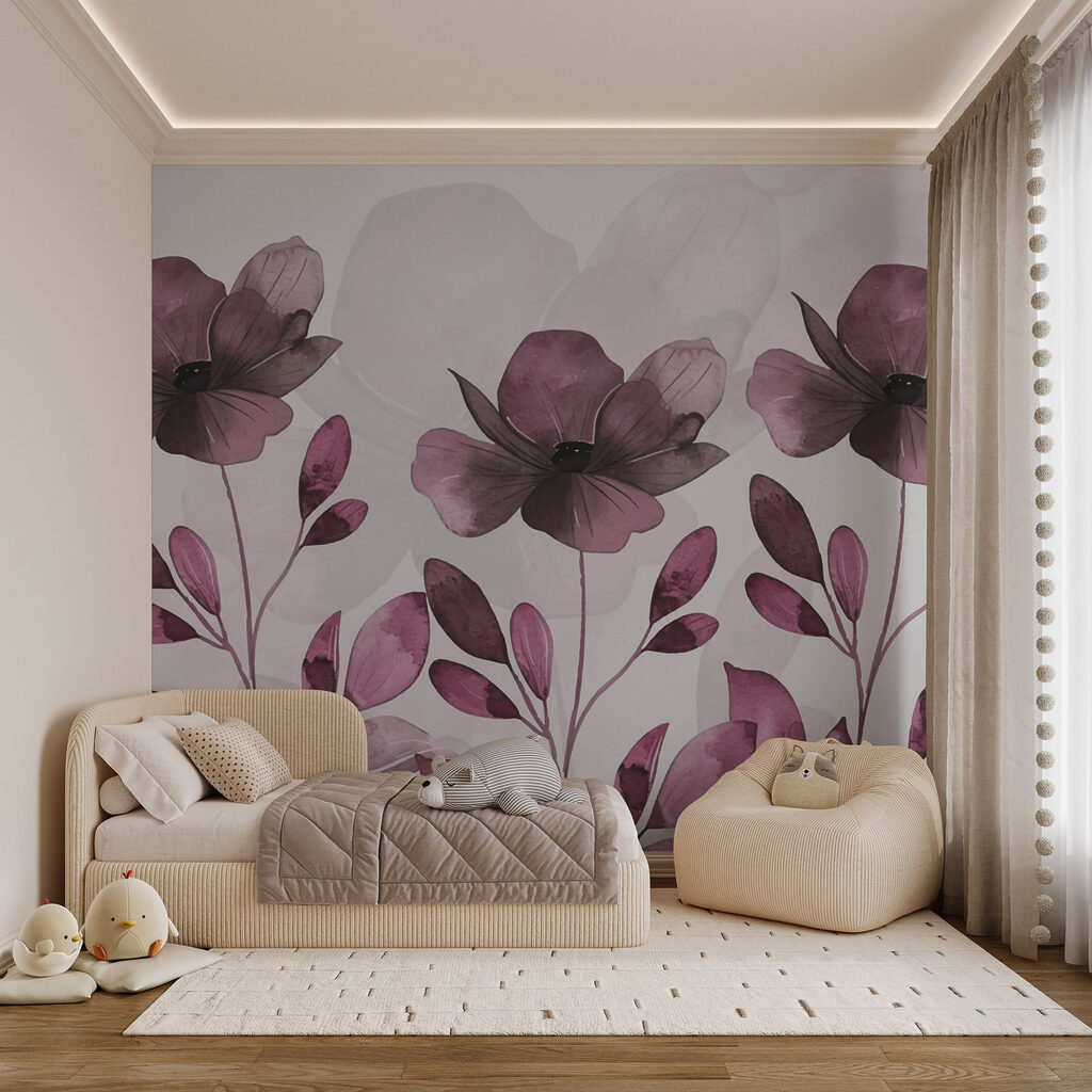 Blu tra foglie ovali — ambiente 2