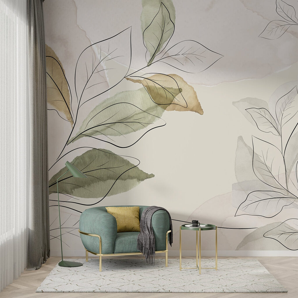 Foglie verdi a matita — ambiente 2