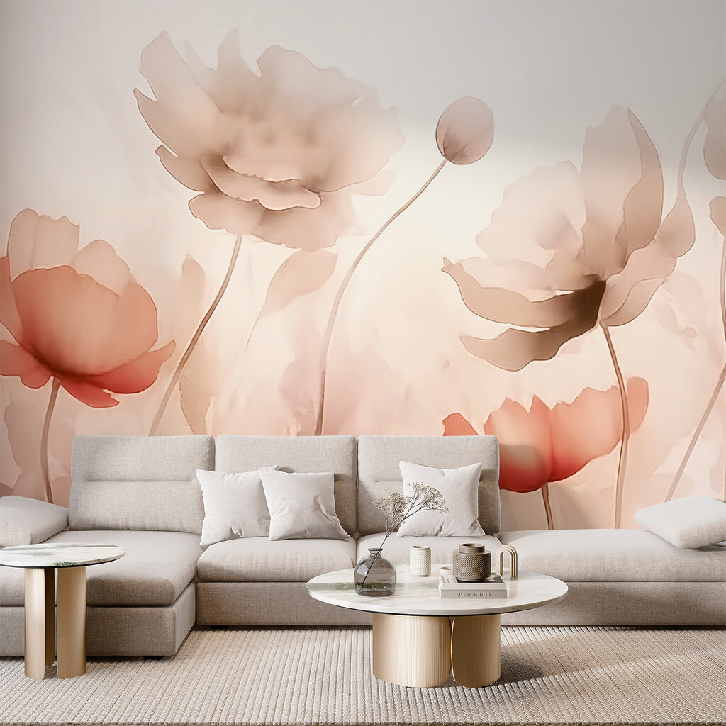 Fiori morbidi color terracotta — ambiente 1