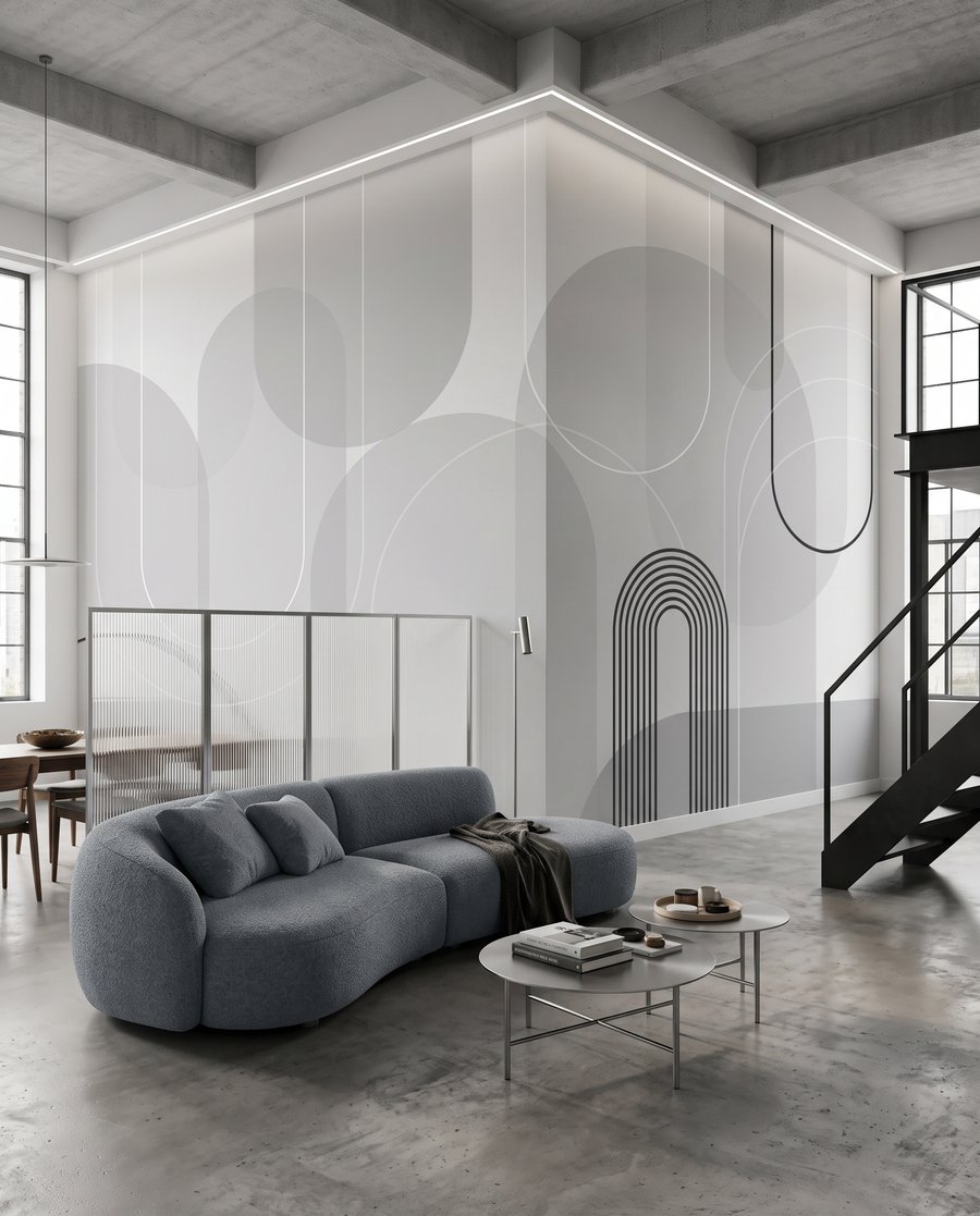 Archi con cerchi pastello — ambiente 1