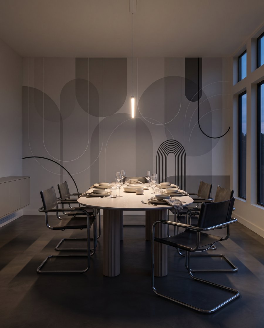 Archi con cerchi pastello — ambiente 6