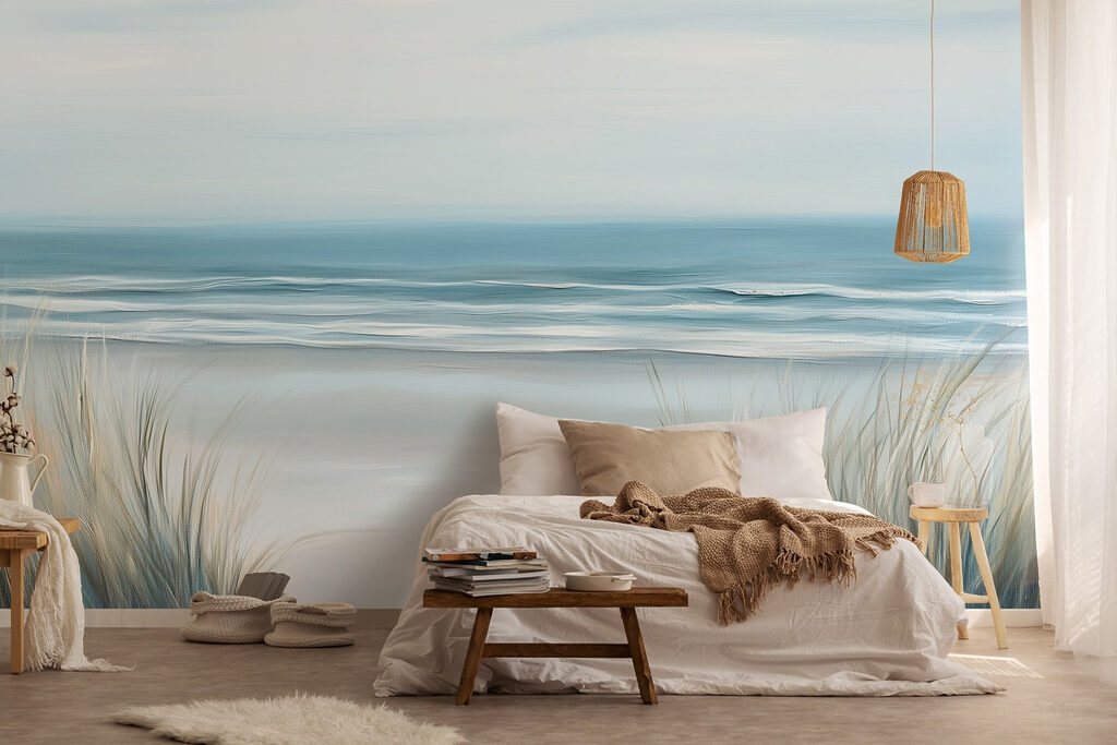 Onde dietro le dune in un ambiente
