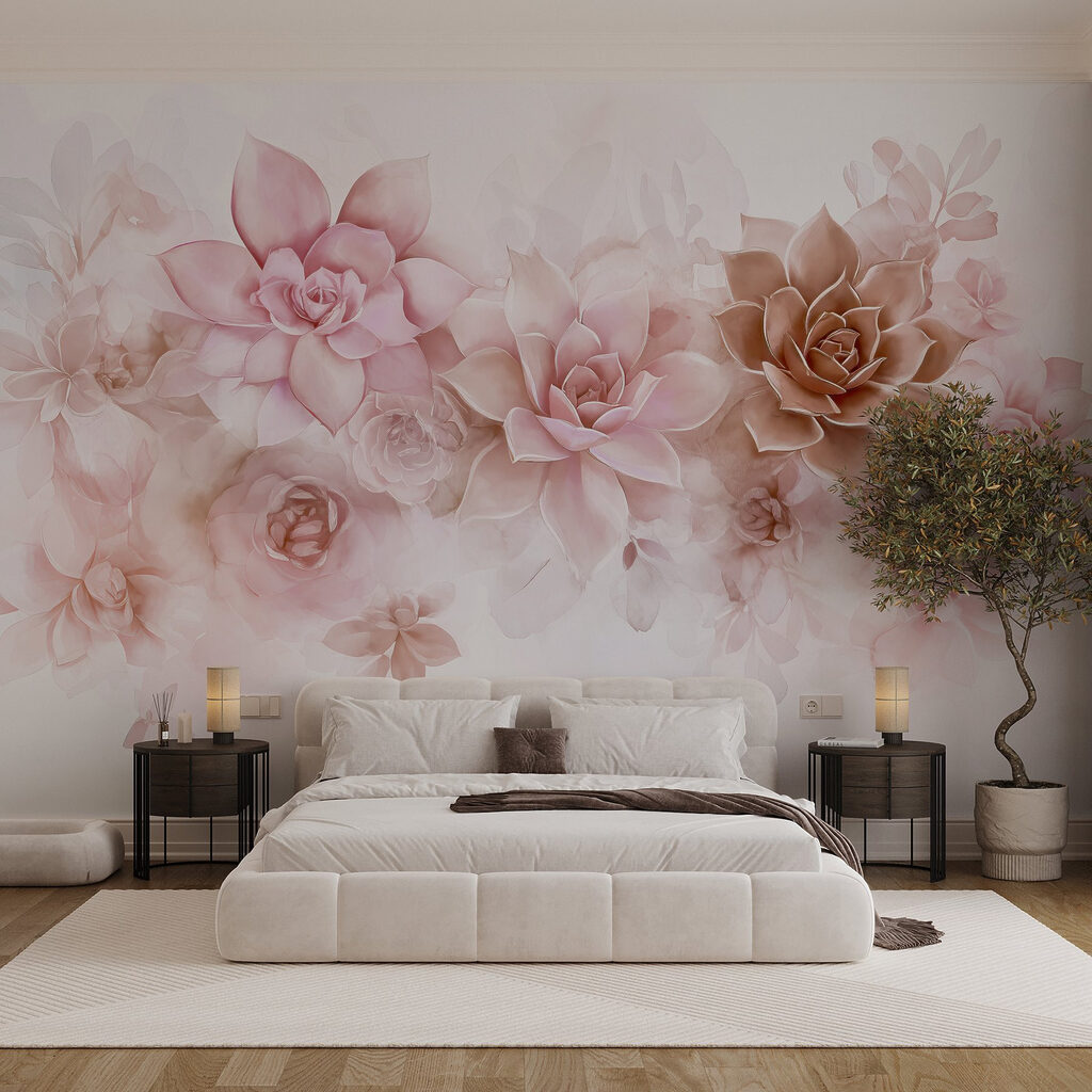 Fiori rosa a rosetta — ambiente 2