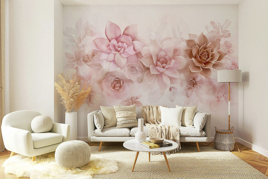 Fiori rosa a rosetta — ambiente 3
