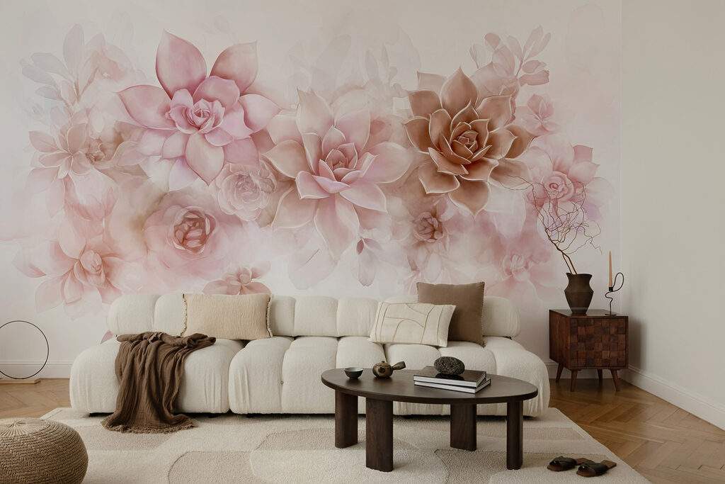 Fiori rosa a rosetta — ambiente 4