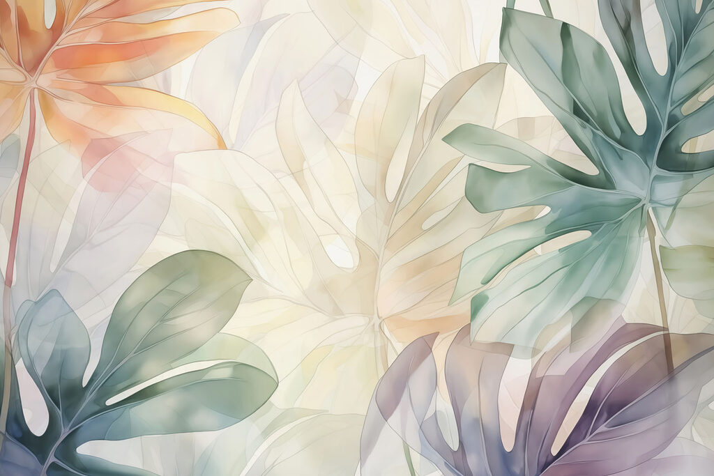 Foglie in composizione libera — design completo
