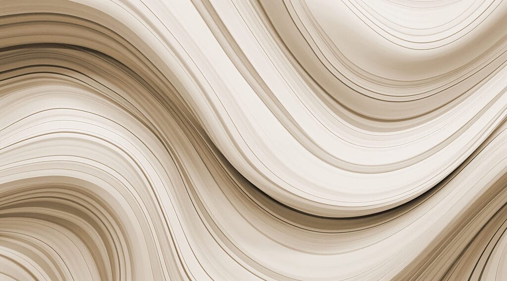Bande crema fluenti — design completo