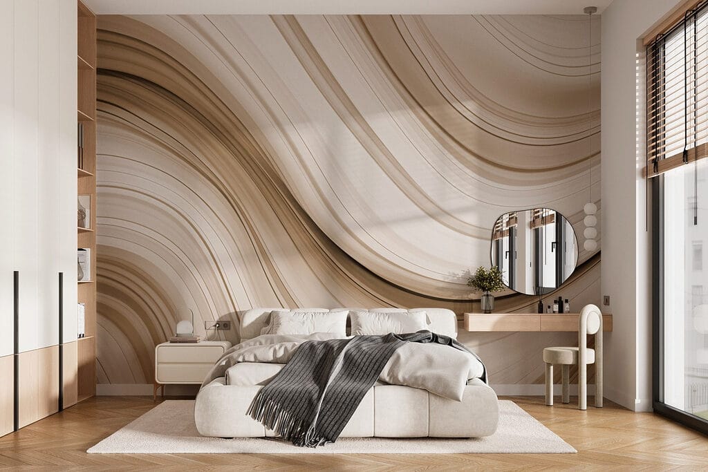 Bande crema fluenti — ambiente 1