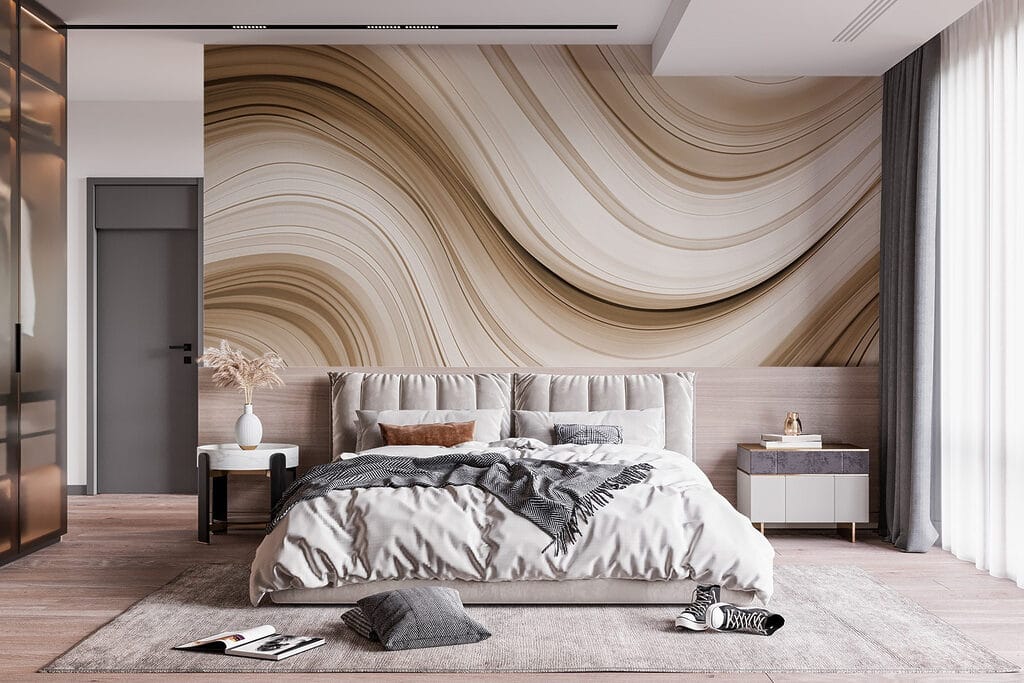 Bande crema fluenti — ambiente 2