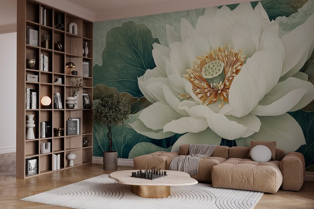 Loto bianco da vicino — ambiente 3