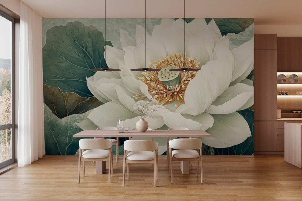Loto bianco da vicino — ambiente 7