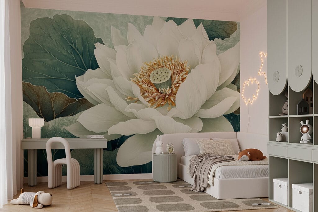 Loto bianco da vicino — ambiente 8