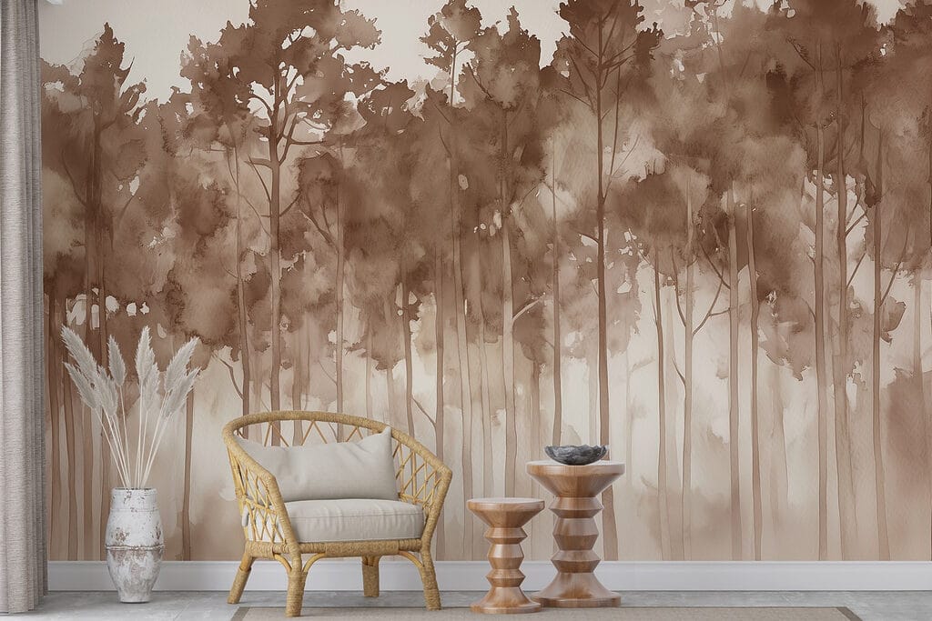 Alberi alti nella nebbia — ambiente 3