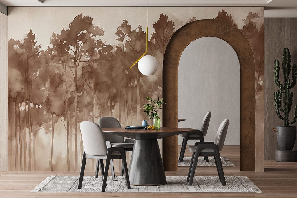 Alberi alti nella nebbia — ambiente 4