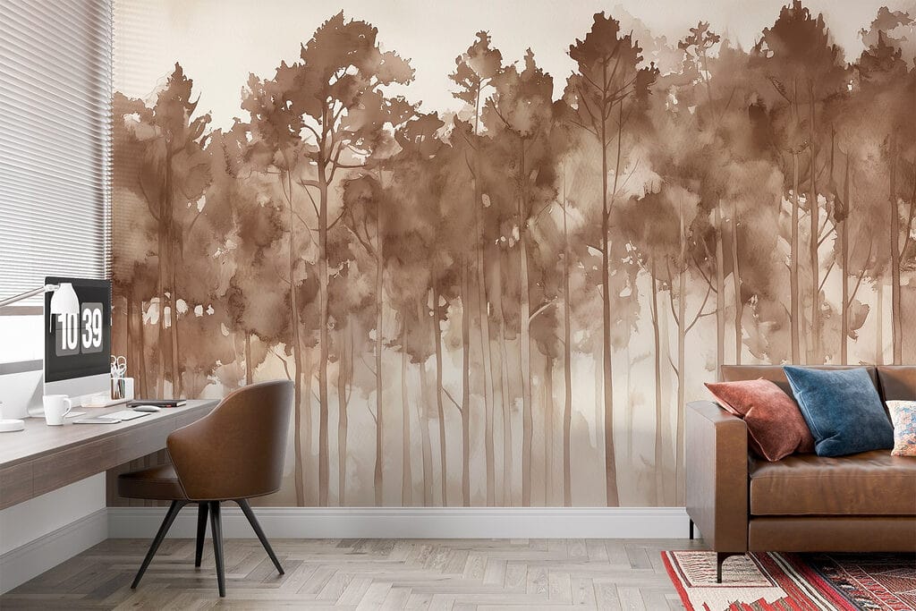 Alberi alti nella nebbia — ambiente 5
