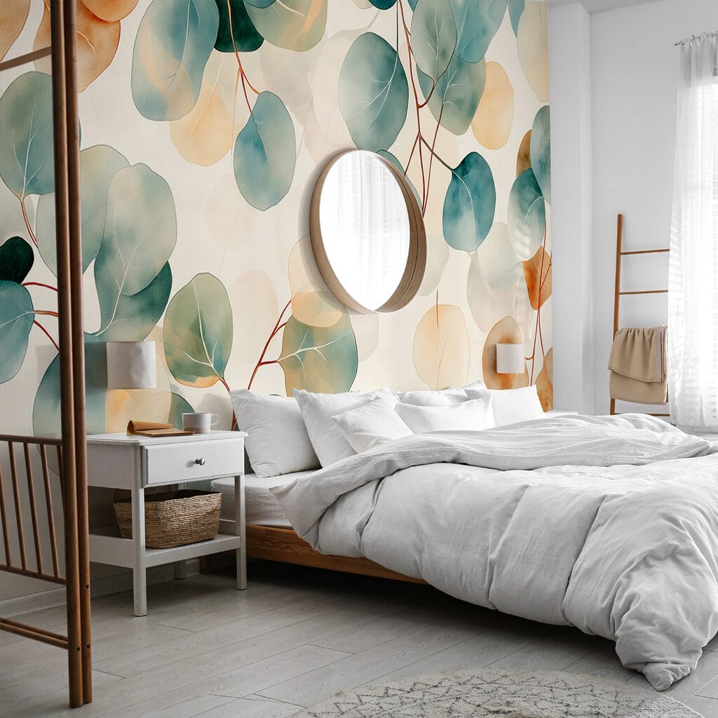 Foglie tonde ad acquerello — ambiente 2