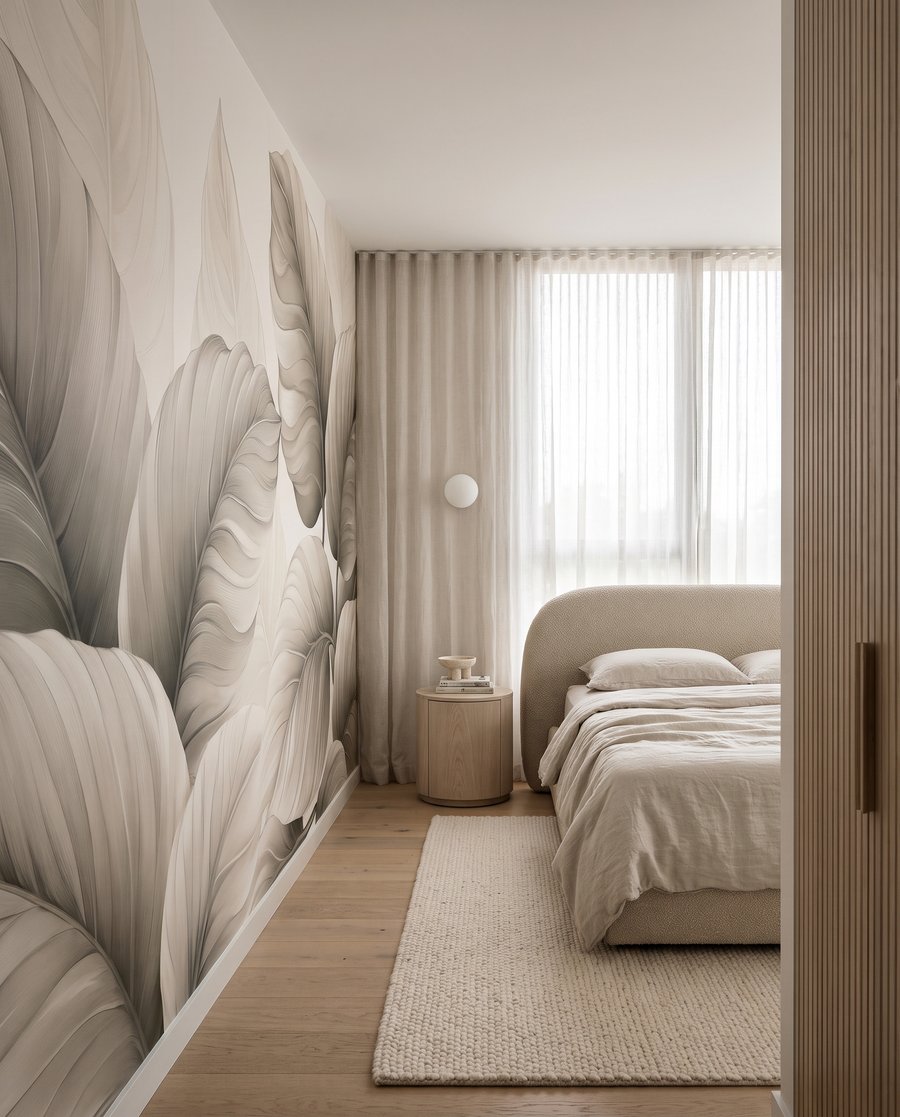 Foglie chiare con nervature — ambiente 2