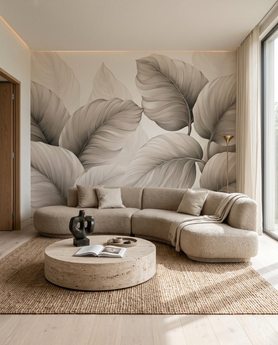 Foglie chiare con nervature — ambiente 3