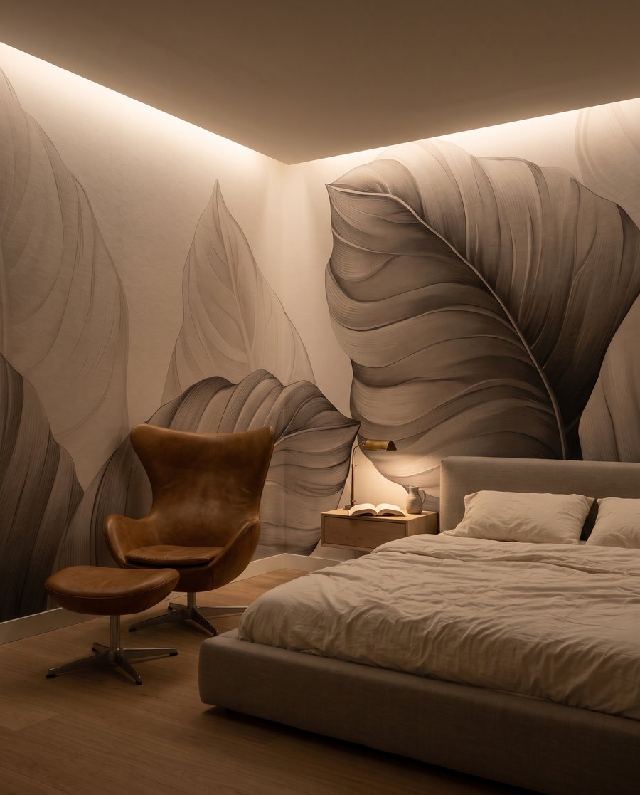 Foglie chiare con nervature — ambiente 4