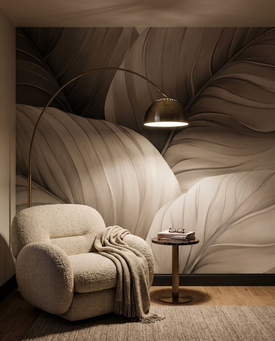 Foglie chiare con nervature — ambiente 5