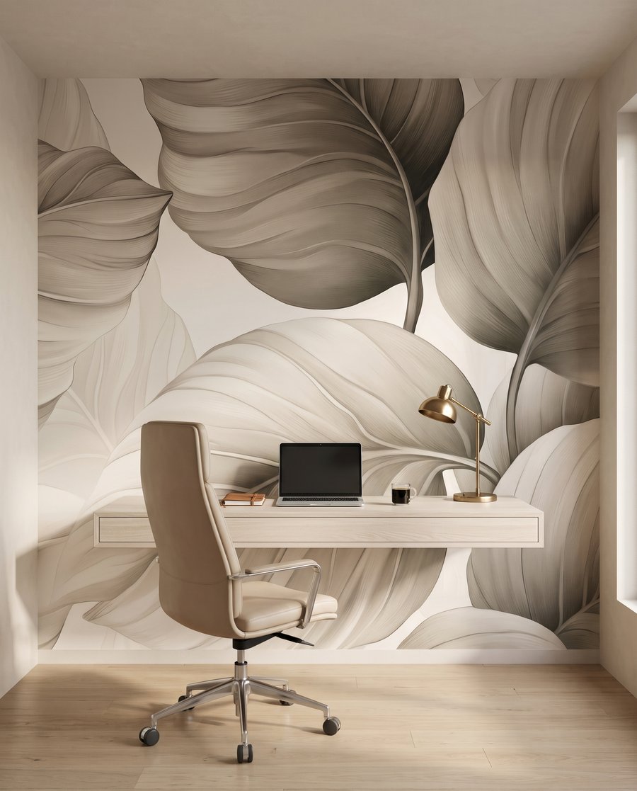 Foglie chiare con nervature — ambiente 8