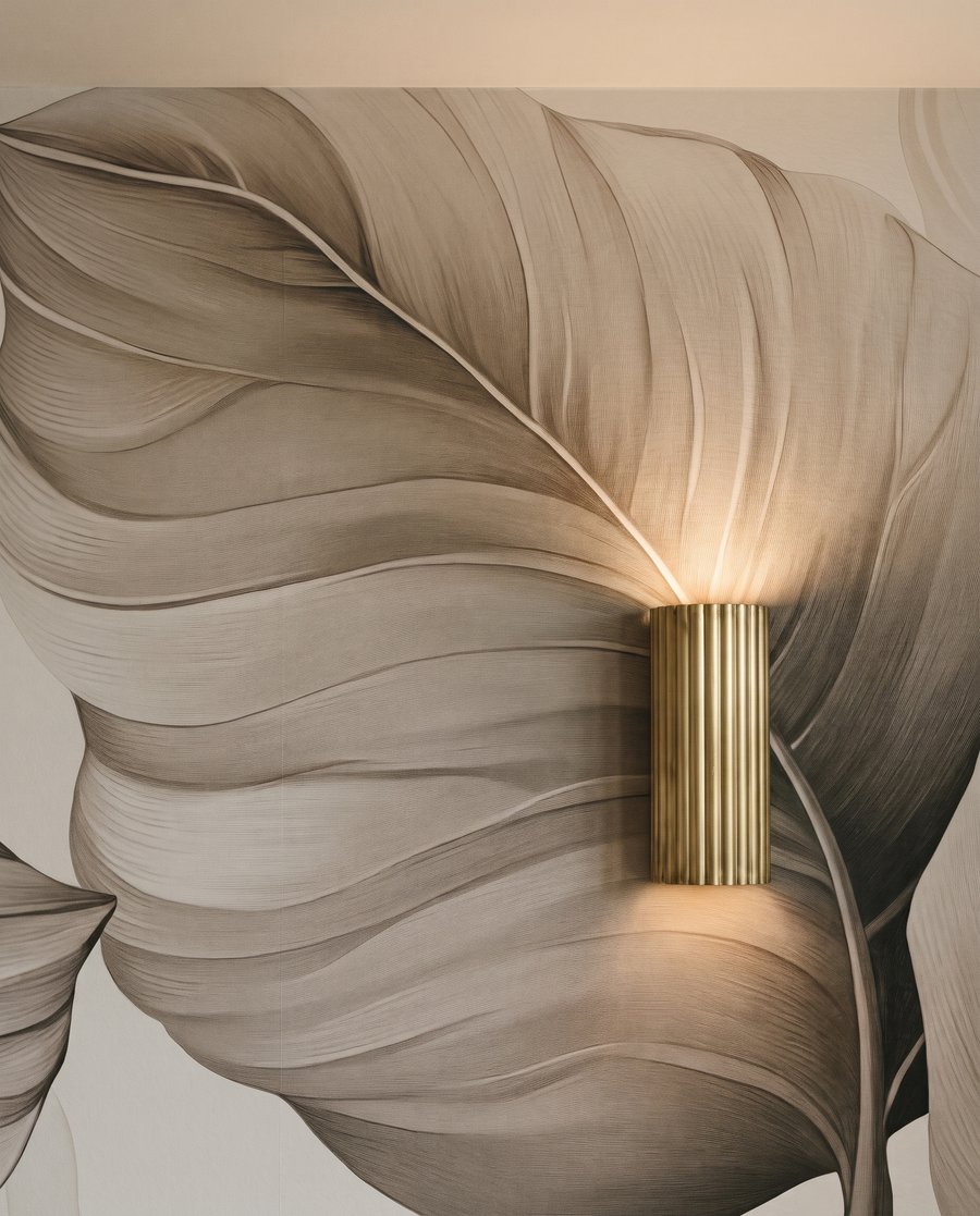 Foglie chiare con nervature — dettaglio