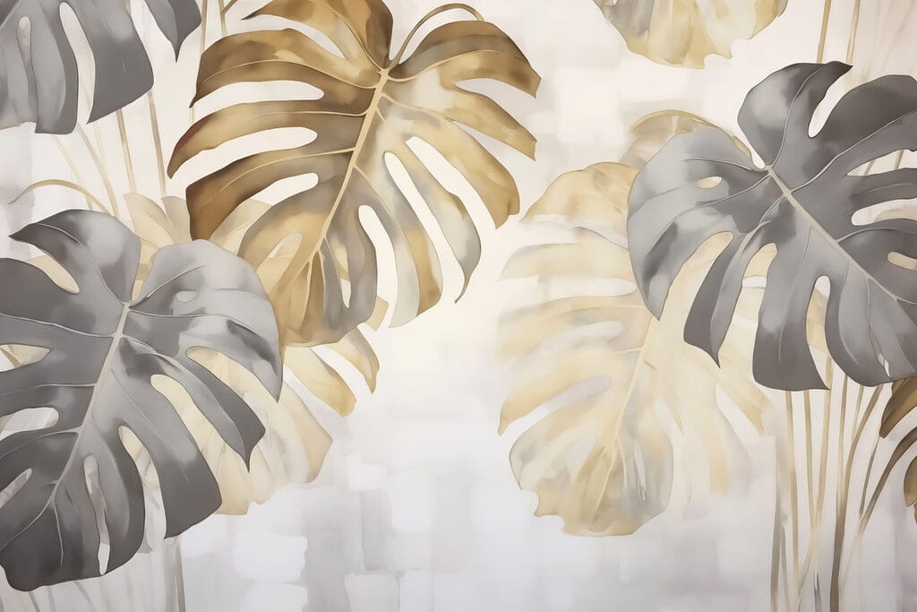 Monstera ai lati — design completo