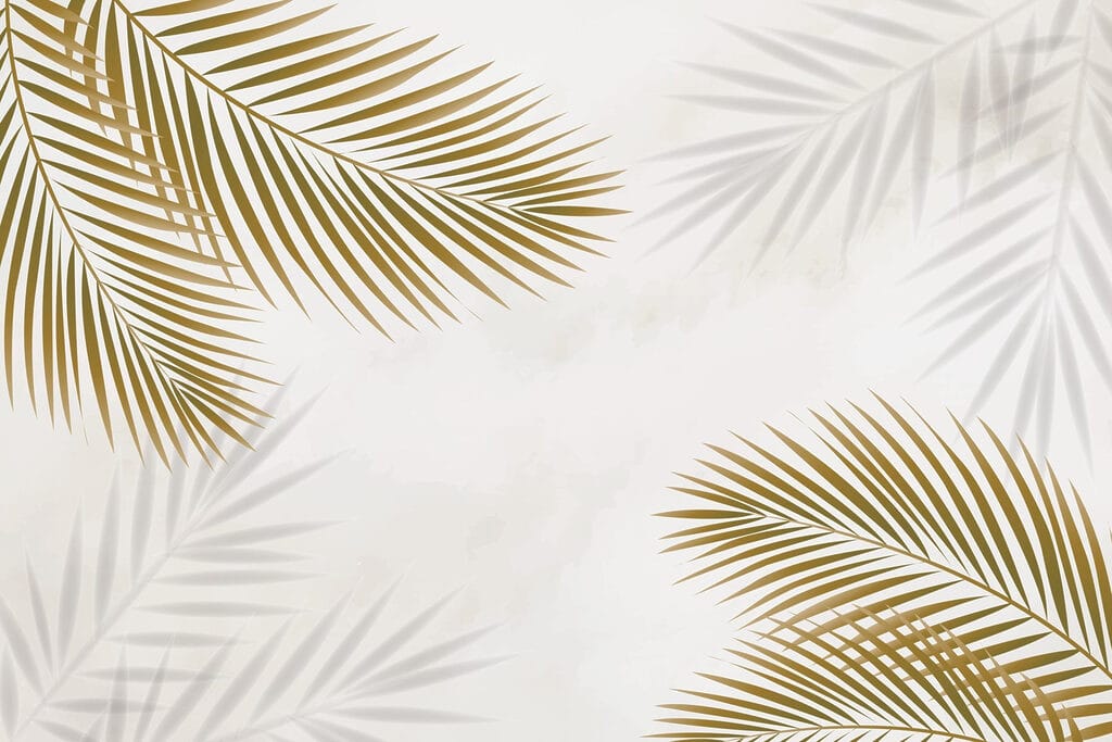 Palme dorate dagli angoli — design completo