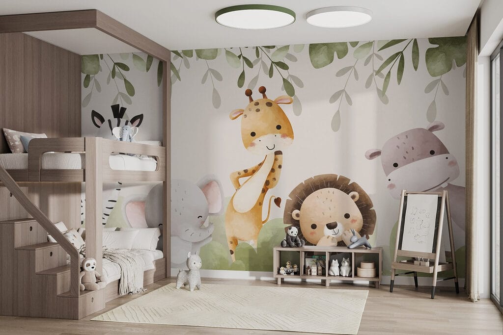 Zebra sotto il fogliame — ambiente 1