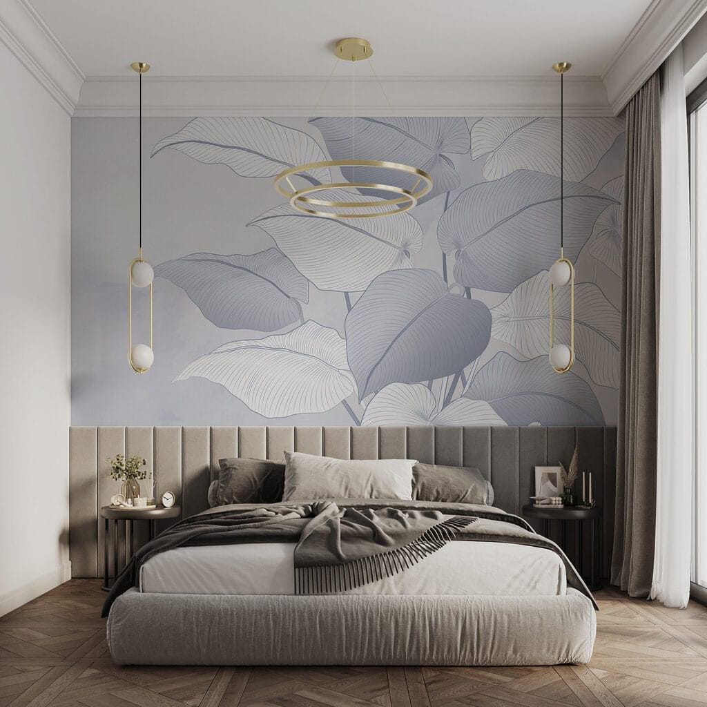Foglie con nervature chiare — ambiente 2
