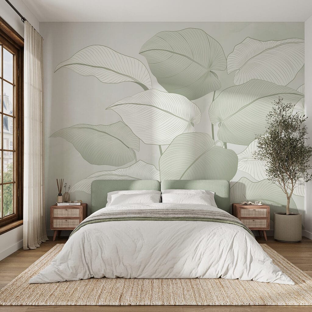 Foglie con nervature chiare — ambiente 2