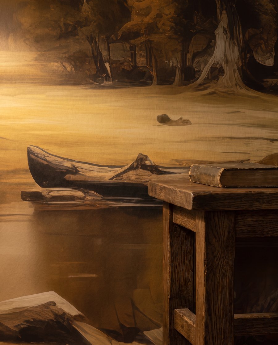 Barche sul lago d’autunno — dettaglio