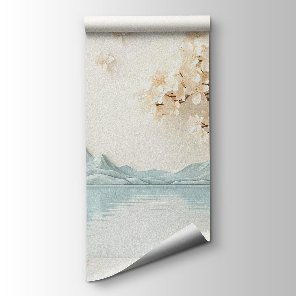 Albero in fiore sull’acqua — vista del prodotto