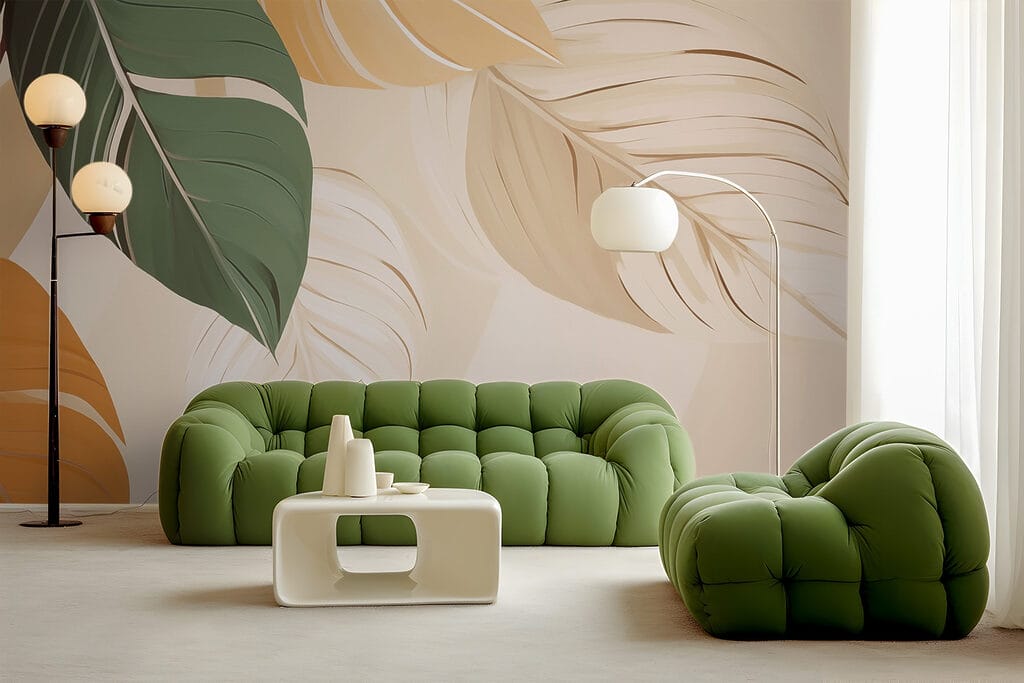 Grandi foglie color ocra — ambiente 2