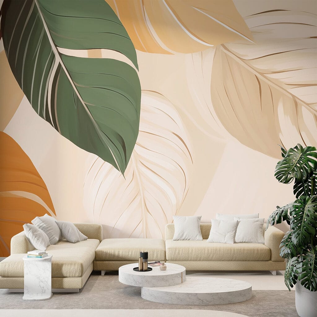 Grandi foglie color ocra — ambiente 3