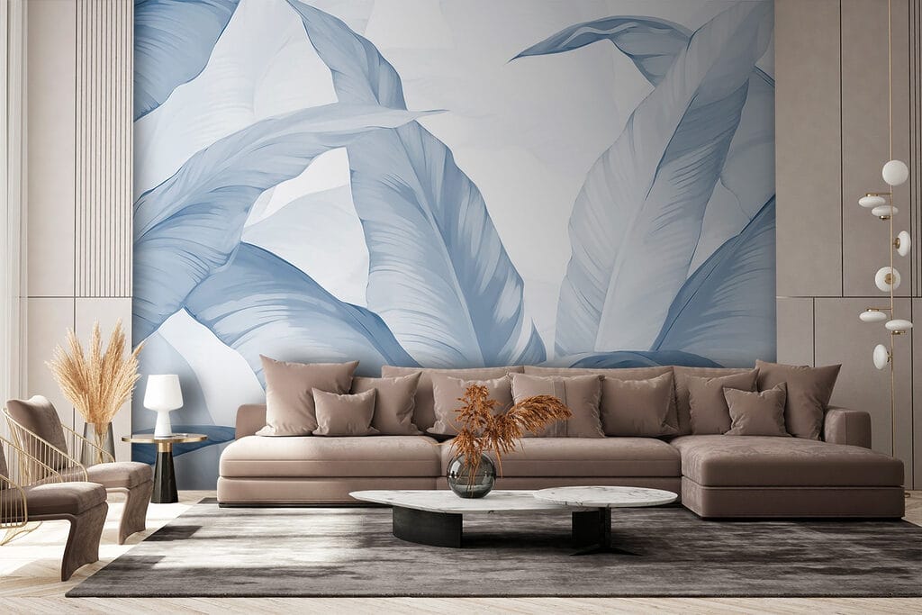 Grandi foglie su bianco — ambiente 2