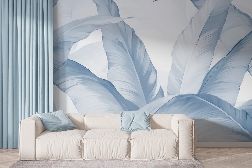 Grandi foglie su bianco — ambiente 3