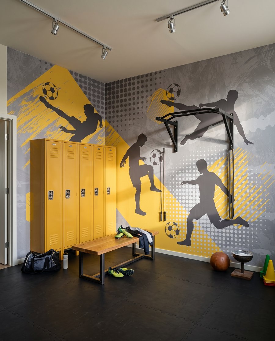 Calciatori in movimento — ambiente 1