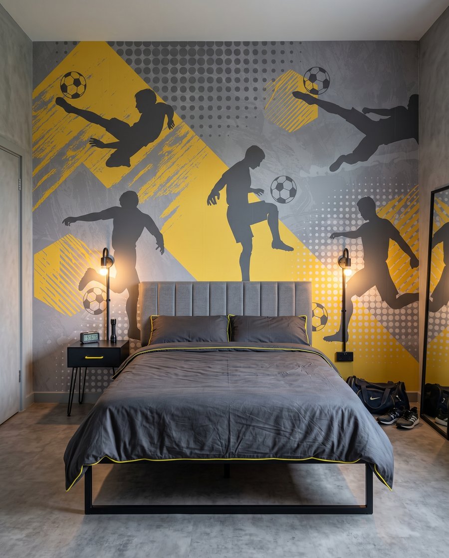Calciatori in movimento — ambiente 2
