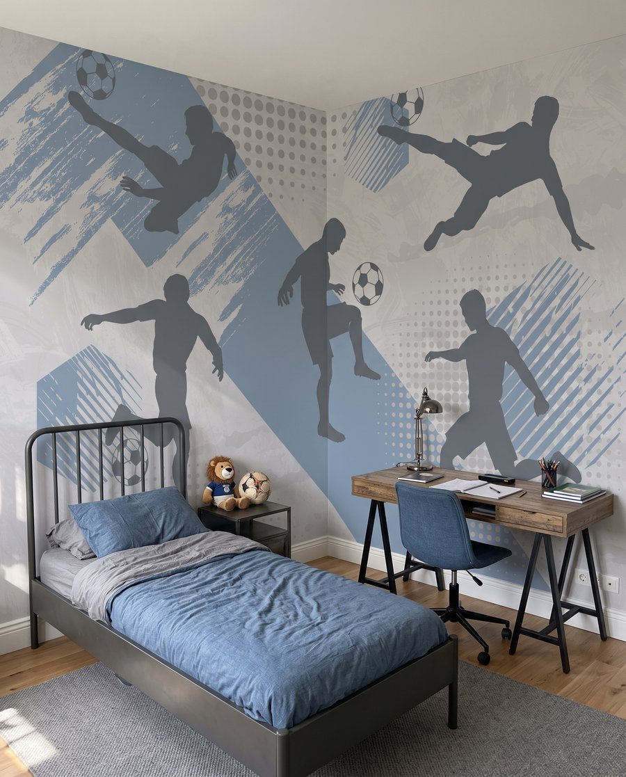 Calciatori in movimento — ambiente 3