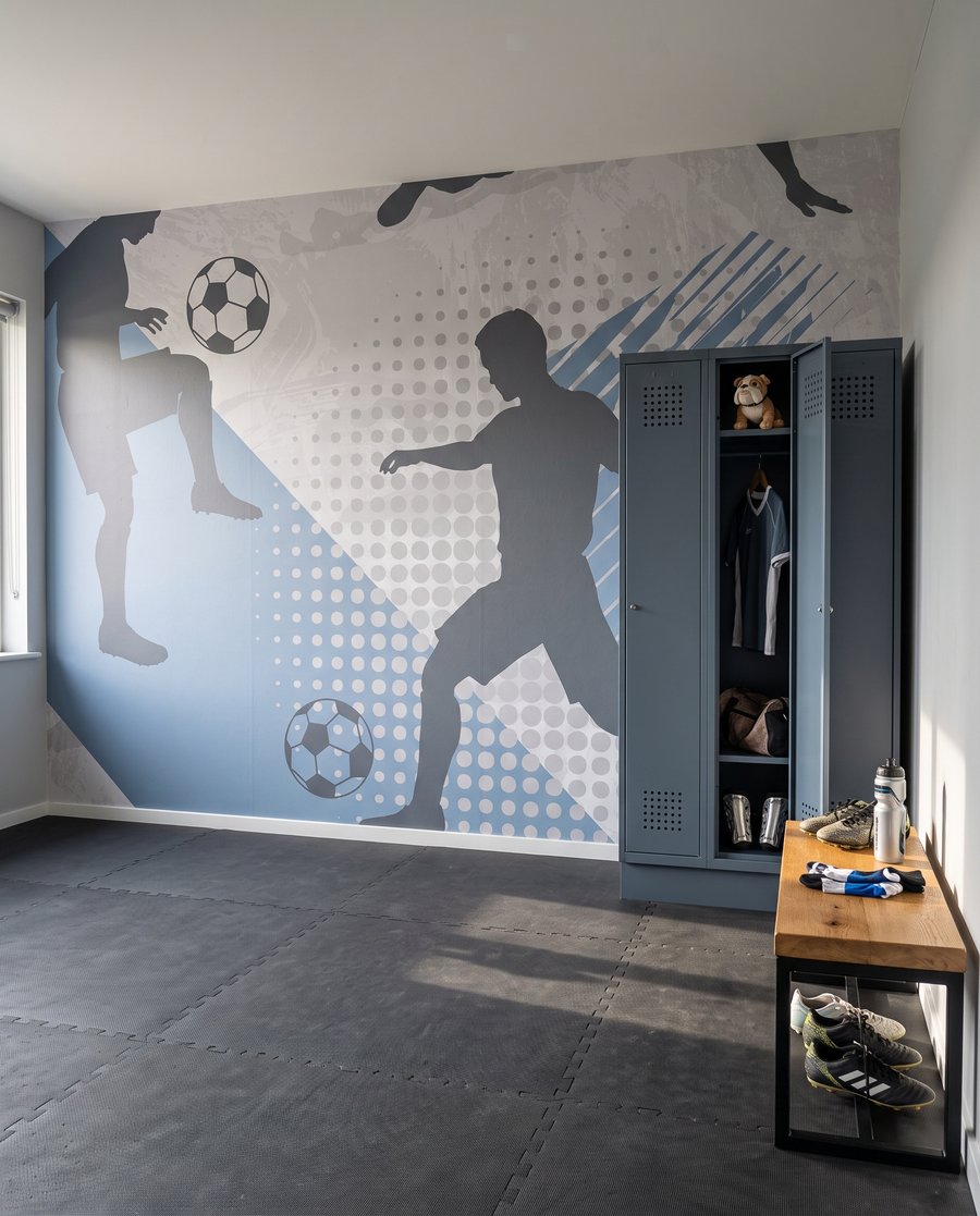 Calciatori in movimento — ambiente 5